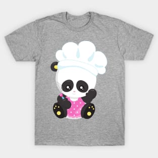 Cooking Panda, Baking Panda, Cute Panda, Whisk T-Shirt